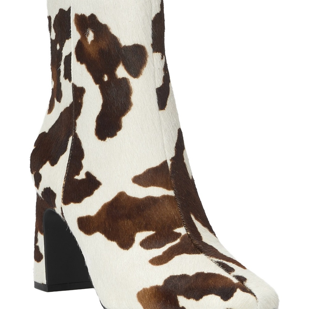 INC International Concepts Black Square Toe Booties